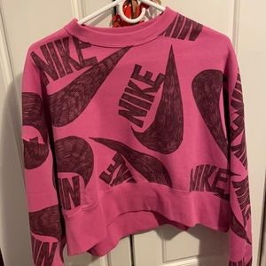 Pink Nike sweatshirt